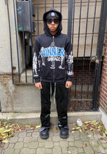 Load image into Gallery viewer, WINNERS UNIVERSITY "PEDESTRIAN" ZIPUP HOODIE OG BLACK