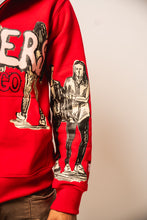 Load image into Gallery viewer, WINNERS UNIVERSITY &quot;PEDESTRIAN&quot; ZIPUP HOODIE RED
