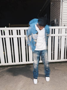 WINNERS UNIVERSITY "PEDESTRIAN" ZIPUP HOODIE BLUE