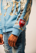 Load image into Gallery viewer, WINNERS UNIVERSITY &quot;PEDESTRIAN&quot; ZIPUP HOODIE BLUE
