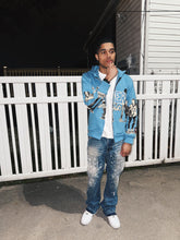 Load image into Gallery viewer, WINNERS UNIVERSITY &quot;PEDESTRIAN&quot; ZIPUP HOODIE BLUE
