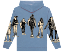 Load image into Gallery viewer, WINNERS UNIVERSITY &quot;PEDESTRIAN&quot; ZIPUP HOODIE BLUE

