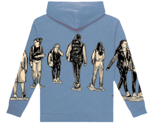 WINNERS UNIVERSITY "PEDESTRIAN" ZIPUP HOODIE BLUE