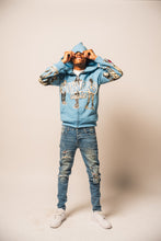 Load image into Gallery viewer, WINNERS UNIVERSITY &quot;PEDESTRIAN&quot; ZIPUP HOODIE BLUE
