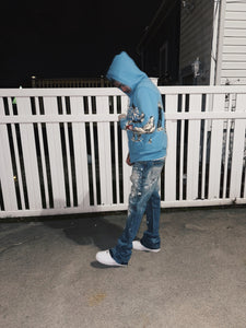 WINNERS UNIVERSITY "PEDESTRIAN" ZIPUP HOODIE BLUE