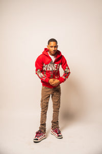 WINNERS UNIVERSITY "PEDESTRIAN" ZIPUP HOODIE RED