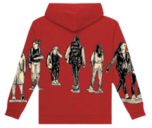 Load image into Gallery viewer, WINNERS UNIVERSITY &quot;PEDESTRIAN&quot; ZIPUP HOODIE RED
