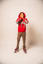 Load image into Gallery viewer, WINNERS UNIVERSITY &quot;PEDESTRIAN&quot; ZIPUP HOODIE RED
