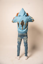 Load image into Gallery viewer, WINNERS UNIVERSITY &quot;PEDESTRIAN&quot; ZIPUP HOODIE BLUE
