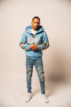 Load image into Gallery viewer, WINNERS UNIVERSITY &quot;PEDESTRIAN&quot; ZIPUP HOODIE BLUE
