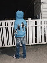 Load image into Gallery viewer, WINNERS UNIVERSITY &quot;PEDESTRIAN&quot; ZIPUP HOODIE BLUE
