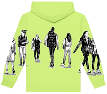 Load image into Gallery viewer, WINNERS UNIVERSITY &quot;PEDESTRIAN&quot; ZIPUP HOODIE LIME GREEN

