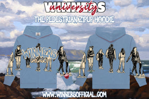WINNERS UNIVERSITY "PEDESTRIAN" ZIPUP HOODIE BLUE